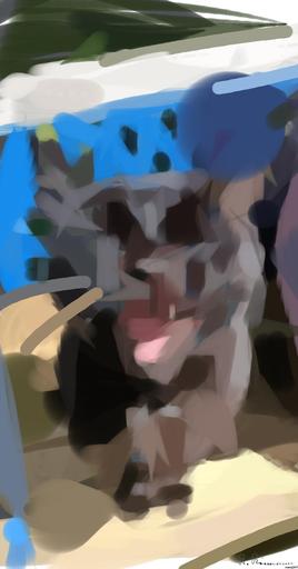Drawn by bot FwNEhhNVeedae64LEZhqX9; art-primitive-paintbrush-ii; artwork for redditgetsdrawnbybot AI art
