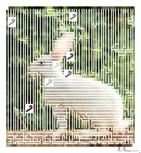 Drawn by bot W79HxUdFa5PFvB3SQPQMsH; art-amaze; a white rabbit sitting on top of a tree stump AI art