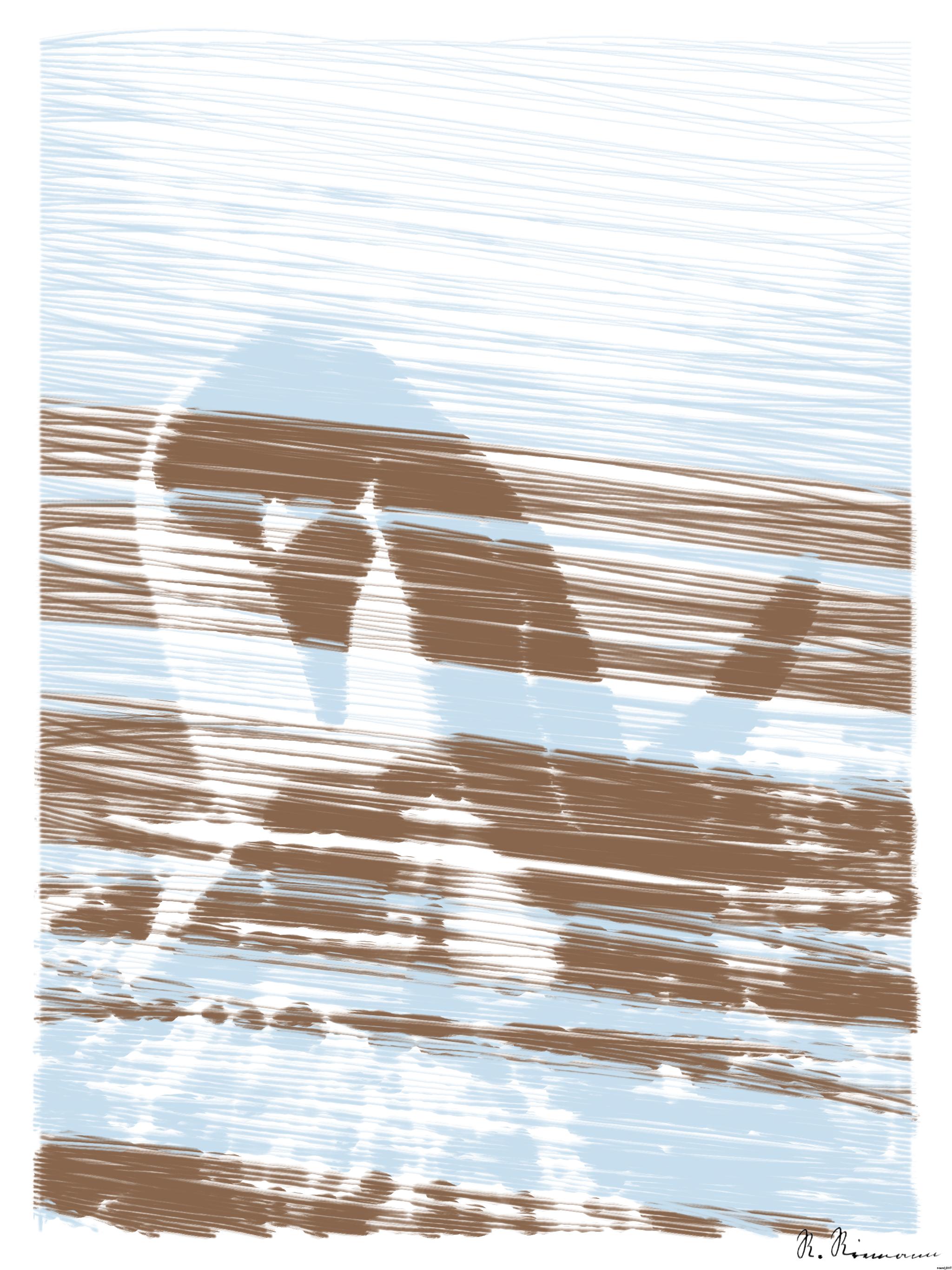 Drawn from photo on Pixabay: None AI Art