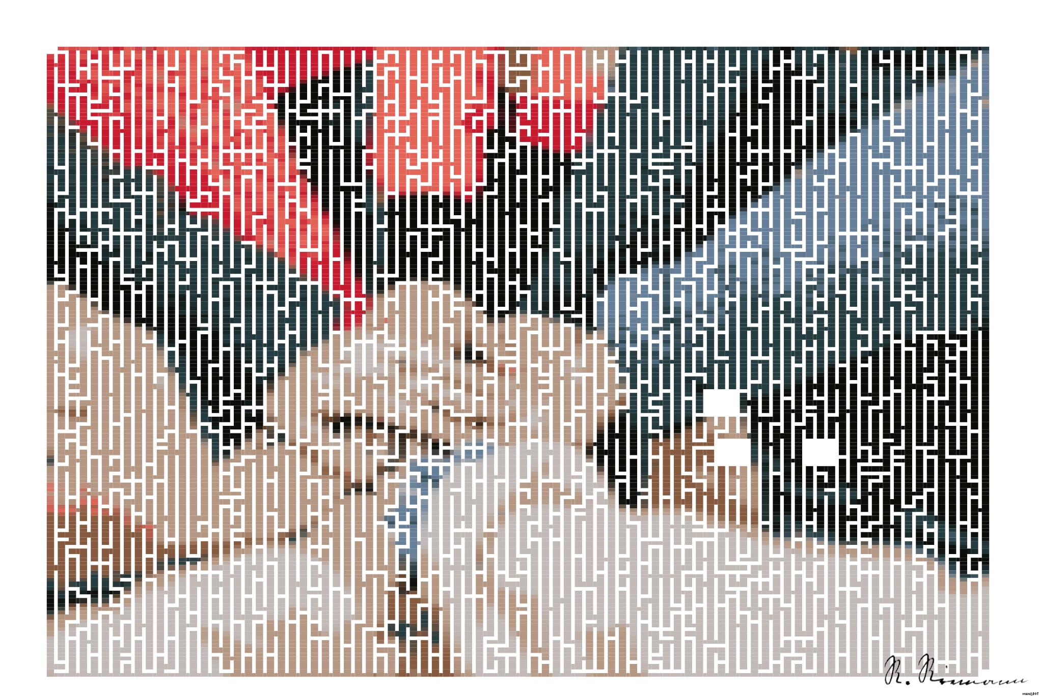 Drawn by bot HfKPhapzw55huTsj9EMmbQ; art-amaze; person in red sweater holding babys hand AI Art