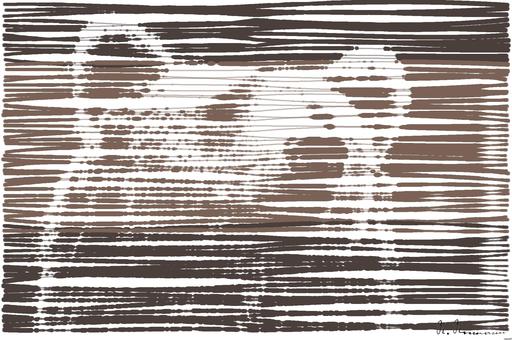 Drawn by bot cjCcBrptUSPQWJTDHoWYNF; art-linewidth; Detailed close-up of a brown bear's face, showcasing its expressive eyes and fur texture. AI art