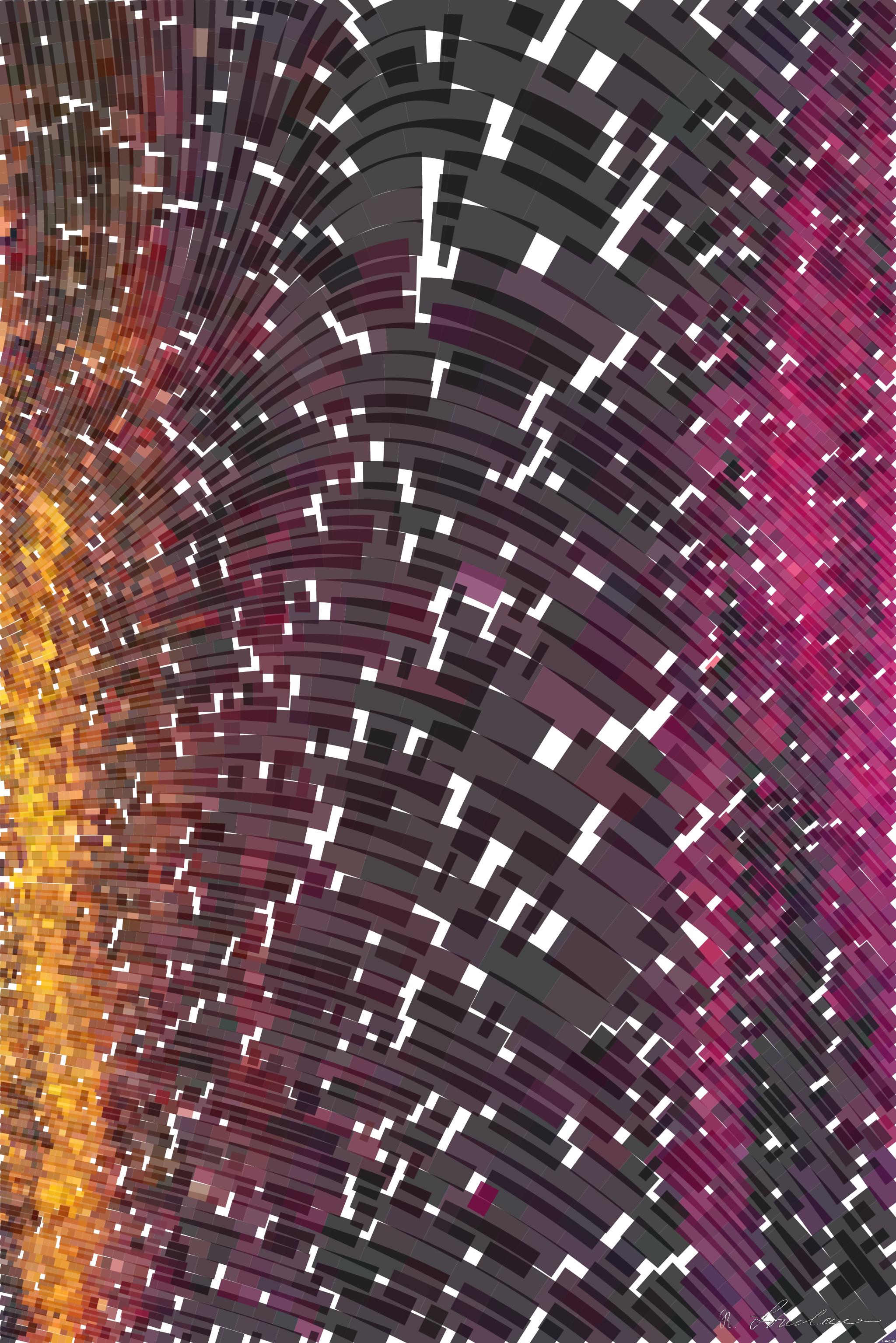 Drawn by bot LDscmfE7W2smXTdxtrBMTh; art-flowy; A captivating abstract texture with rich gradient colors from orange to purple. AI Art