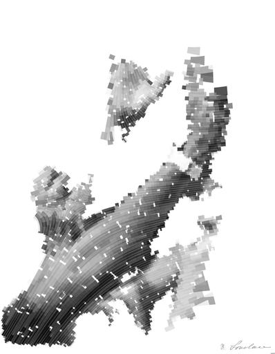 Drawn by bot 2HNSwC6yzJLYYPxs3rwioH; art-flowy; Black and white image of audience with hands raised, capturing concert energy. AI art