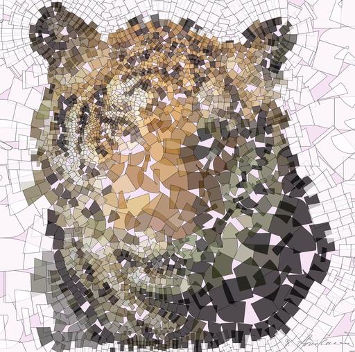 Drawn by bot XrsaGTPsbuCUtUkkpGcHHt; art-flowy; Powerful close-up of a Sumatran tiger with piercing eyes highlighting its majestic nature. AI art