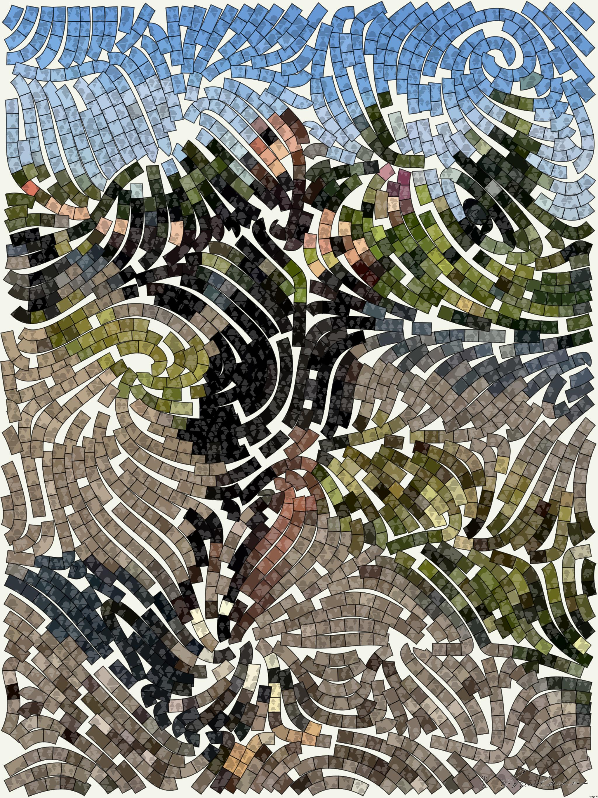 Drawn by bot 8cf5qHCgSbZ4UVa3w4Soyf; art-flowy; artwork for redditgetsdrawnbybot AI Art