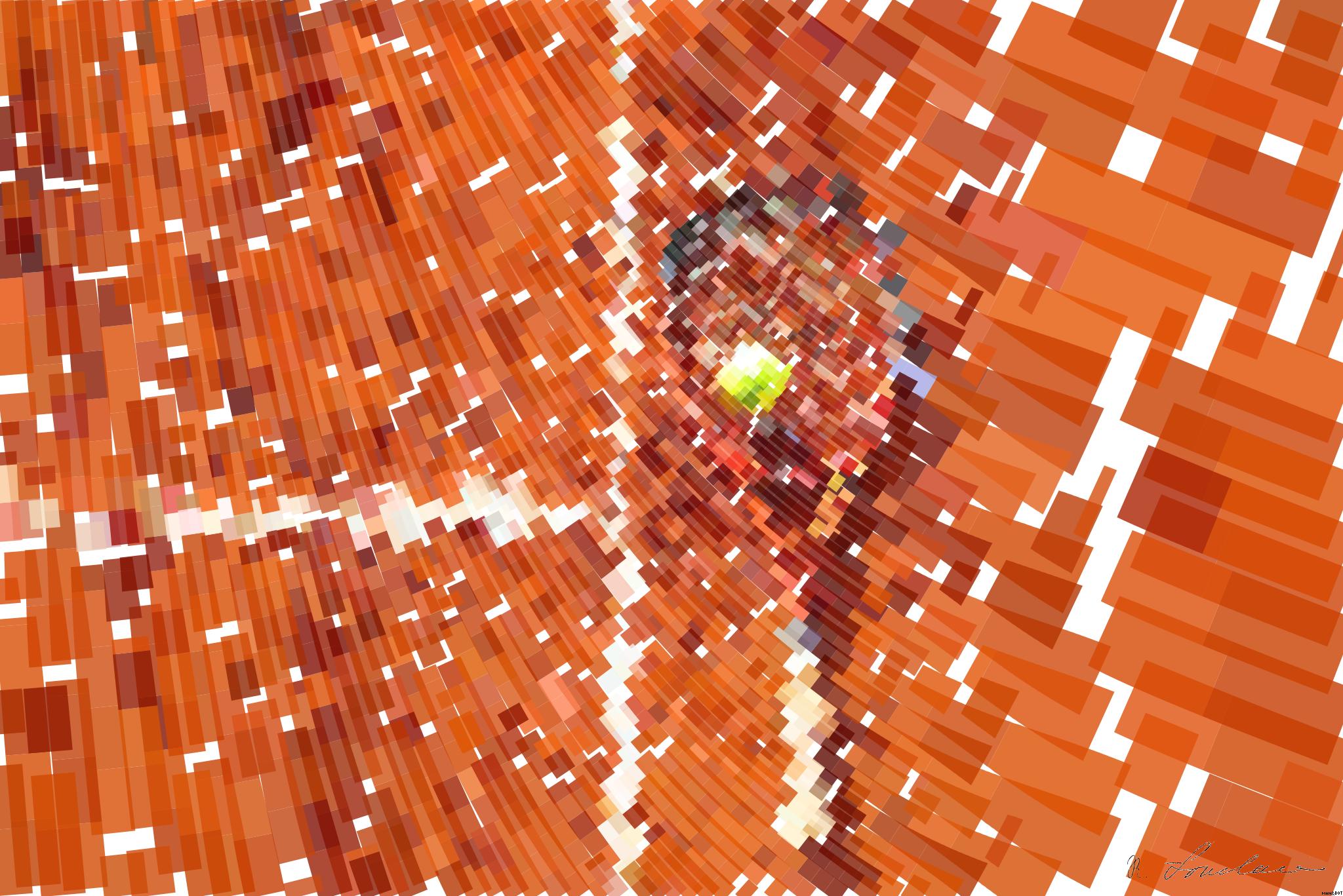 Drawn by bot XrdZRm4Bx2ya66fuwjUE9B; art-flowy; Tennis racket and ball on red clay court, ideal for sports-themed content. AI Art