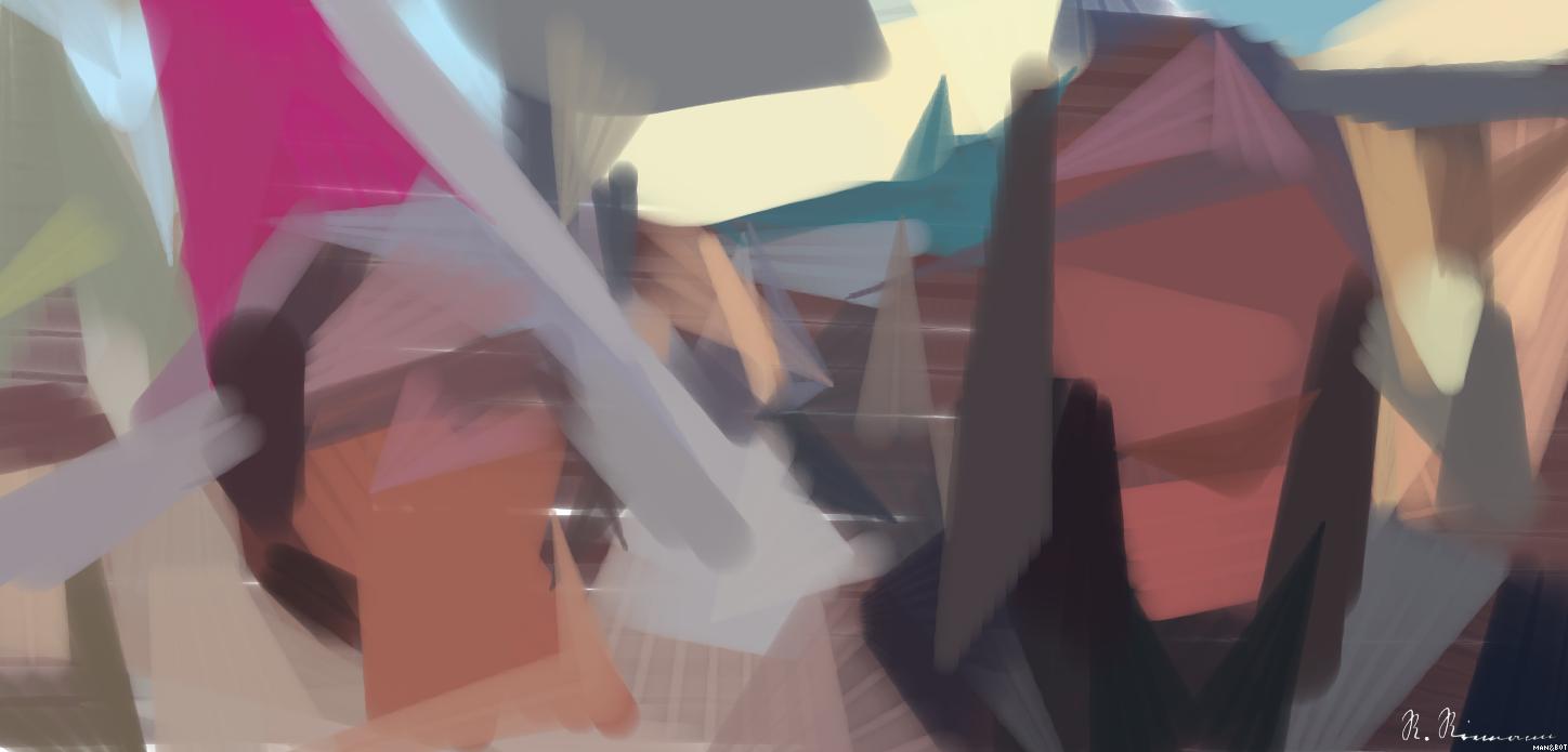 Drawn by bot JxZi5CXk4vHVg36xpHh6Ut; art-primitive-paintbrush-ii; artwork for redditgetsdrawnbybot AI Art
