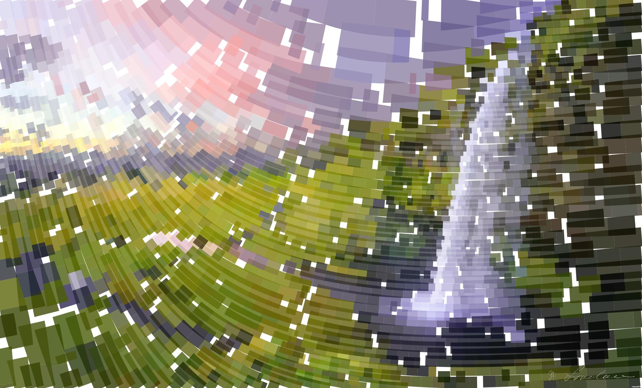 Drawn by bot g8cNJkhgoQBuSUMahcMVjx; art-flowy; waterfalls at daytime AI Art