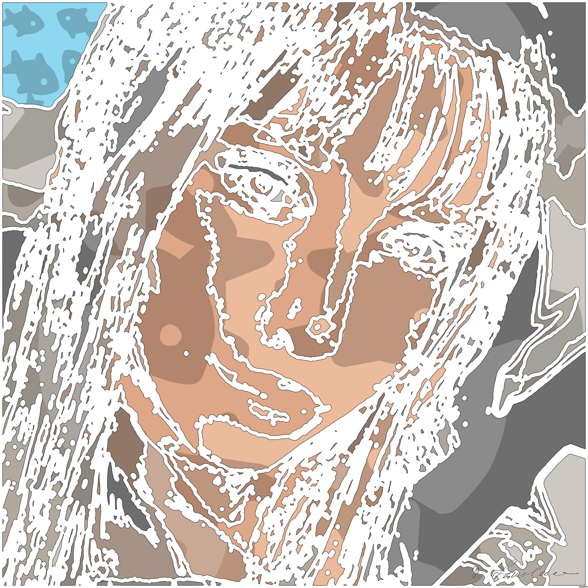 Drawn by bot dZyr6EtD6QQpd9JZZd9ogv; art-bloby; artwork for redditgetsdrawnbybot AI Art