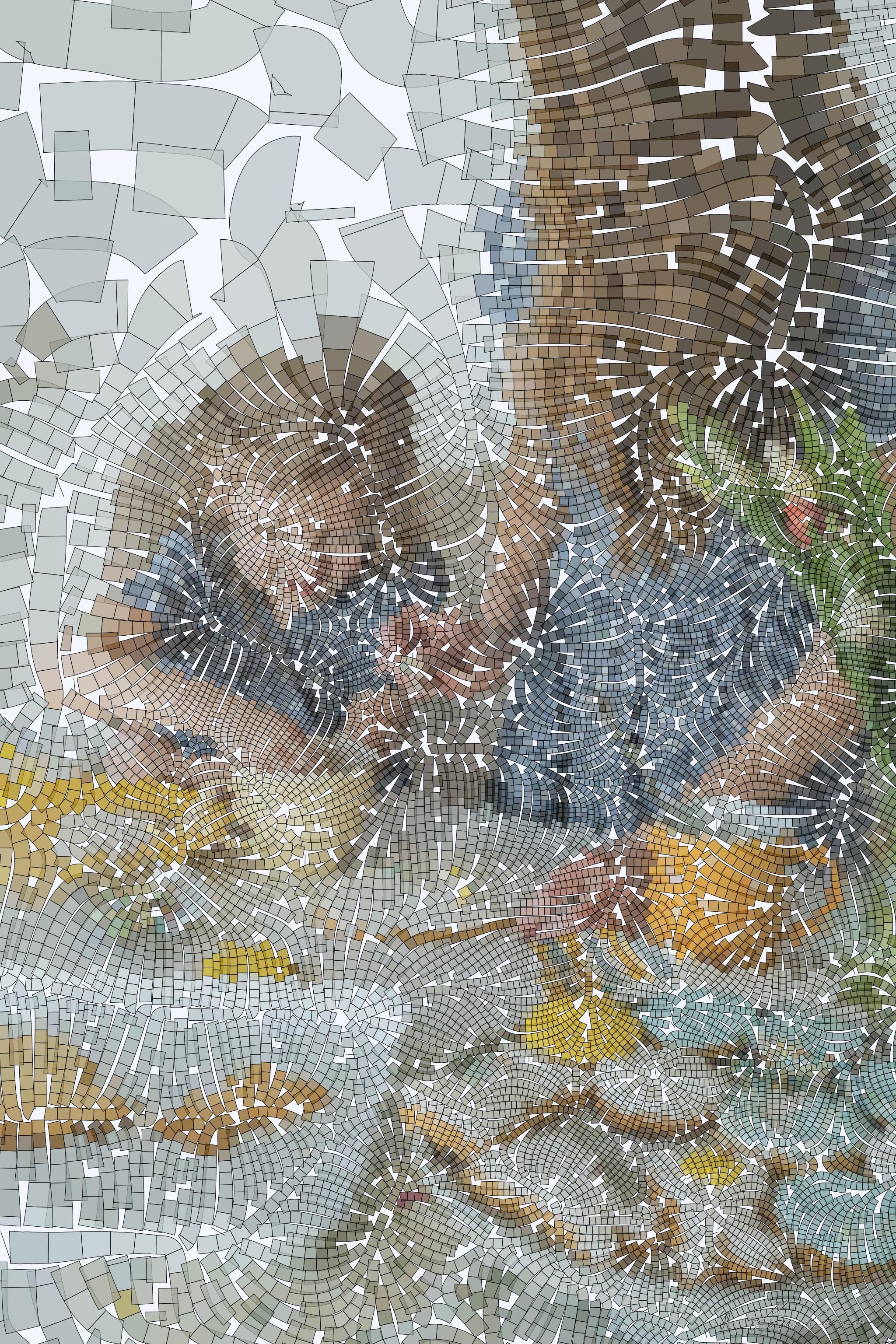 Drawn by bot Ris93kpUpQcwk78ywfT9gP; art-flowy; a woman and a little girl sitting at a table AI Art