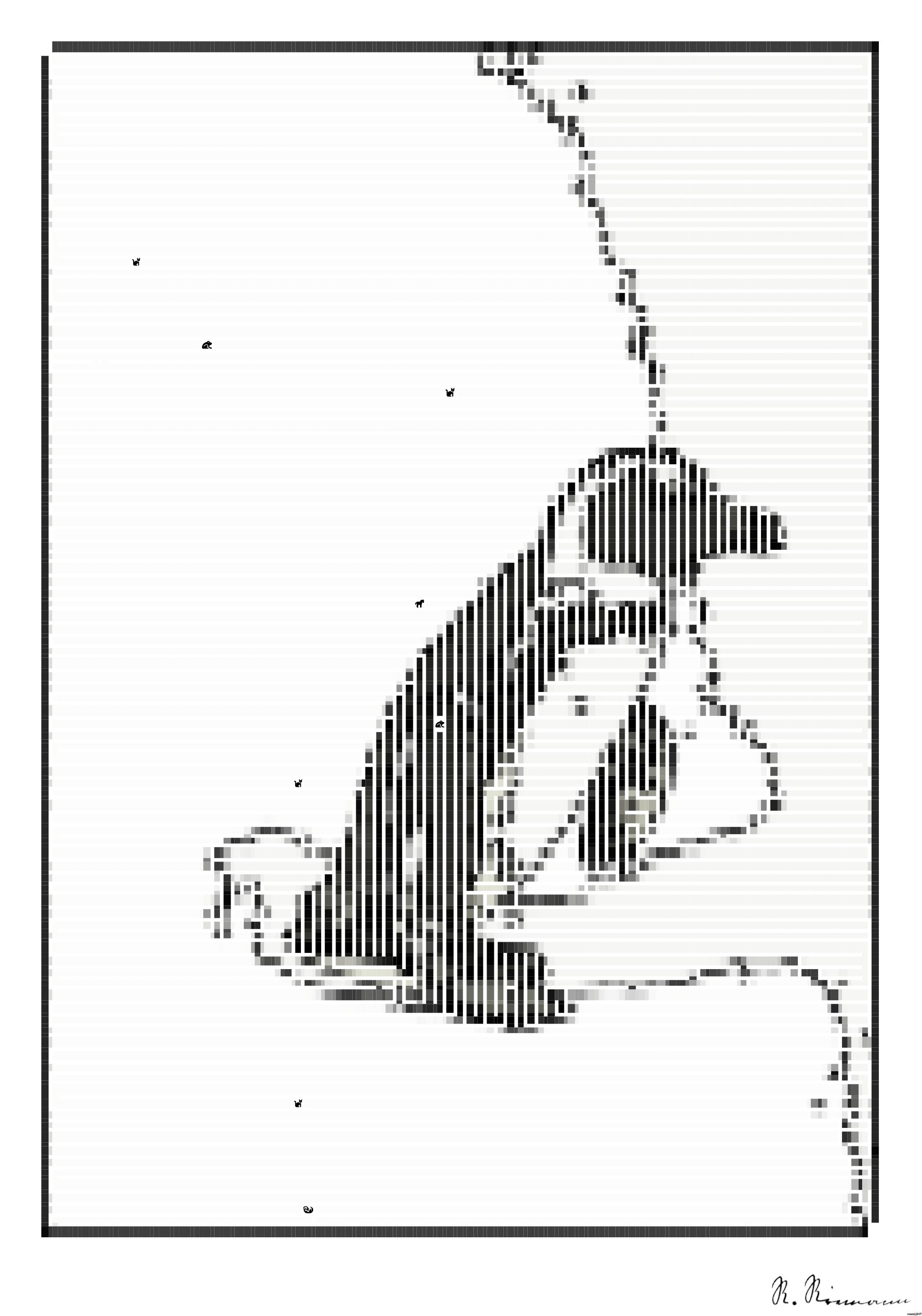 Drawn by bot P49Q8imF2g3MsbrQrxdrcP; art-amaze; black and white penguin AI Art