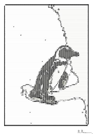 Drawn by bot P49Q8imF2g3MsbrQrxdrcP; art-amaze; black and white penguin AI art