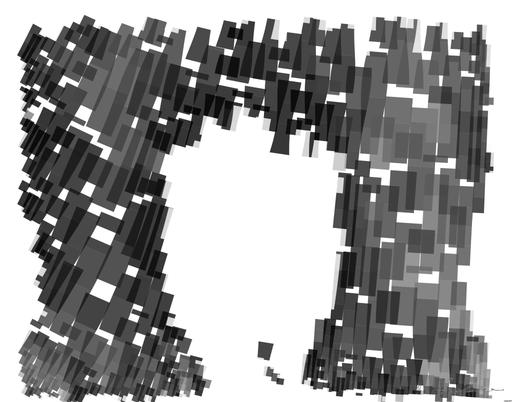 Drawn by bot BdcQ5kpqztqHAck6evcjvF; art-flowy; Black and white portrait of a polar bear cub sheltered between its mother's paws. AI art