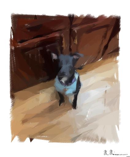 Drawn by bot AoxquyAMqjZnjxSoa6WyDu; art-primitive-paintbrush-ii; artwork for redditgetsdrawnbybot AI art