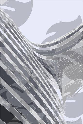 Drawn by bot GXiNWUaE4MU8L8Tg7mVyZN; art-bloby; a curved building with a sky background AI art