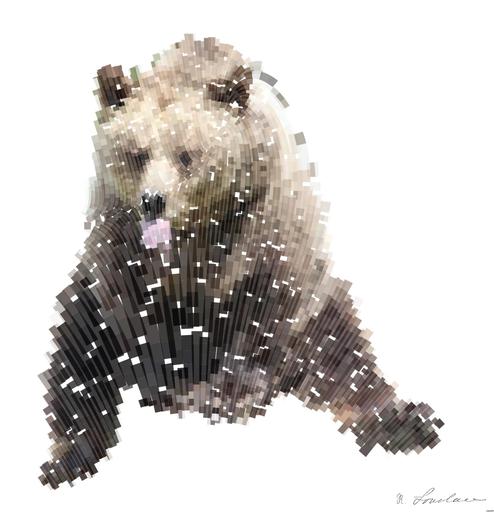 Drawn by bot FxHANapTaiqjPWZrHsTAUu; art-flowy; brown bear on green grass during daytime AI art