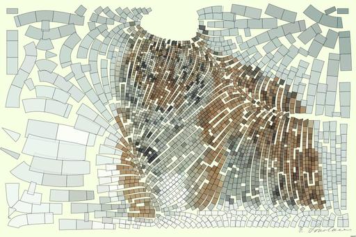 Drawn from photo on Pexels: A powerful tiger confidently prowls through a snow-covered landscape, embodying the essence of wildlife in winter. AI art