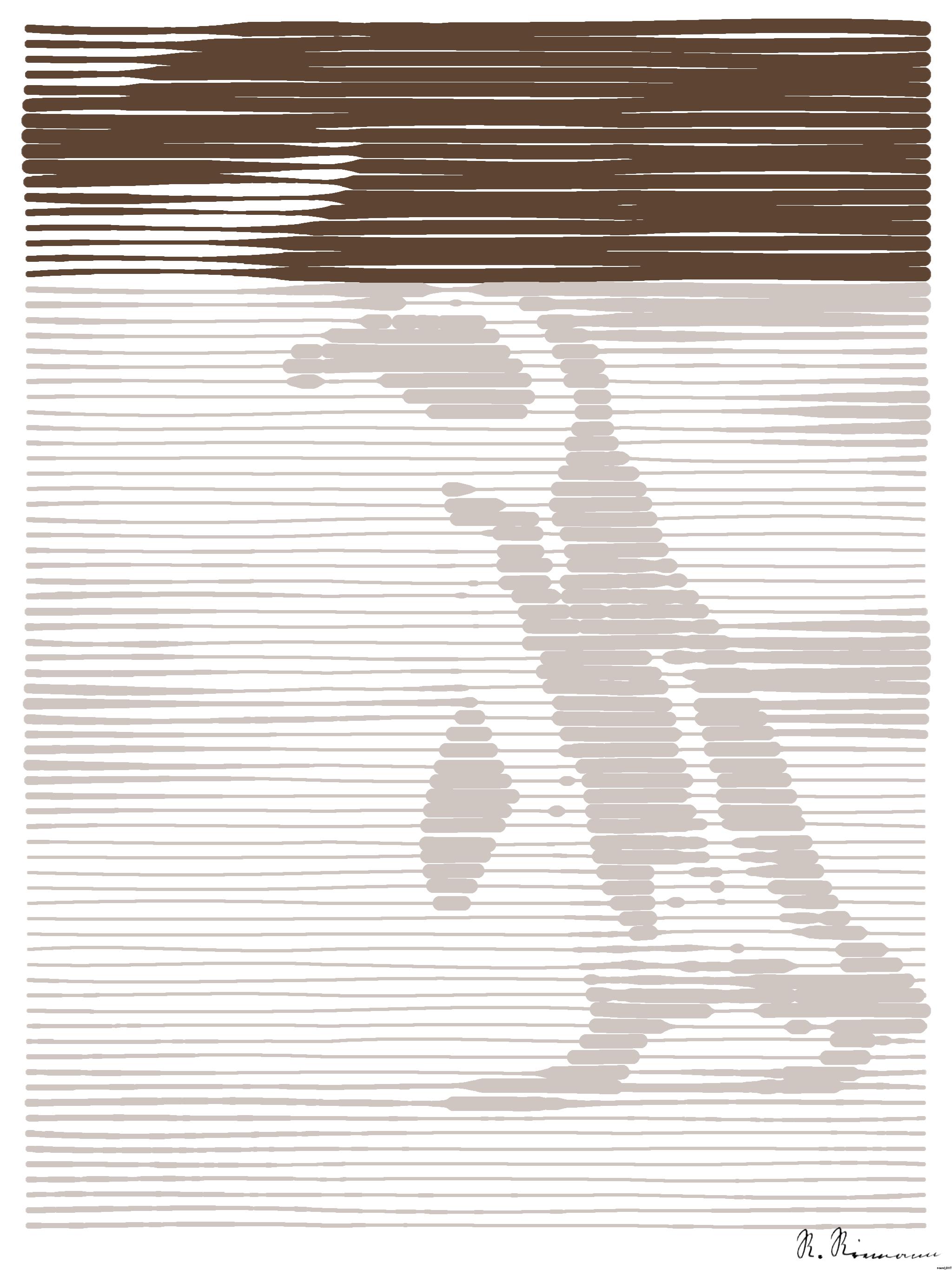 Drawn by bot 9F6SUX3xRccUZt47TsxucL; art-linewidth; A solitary African penguin strolls along a sandy beach, showcasing its distinctive black and white feathers. AI Art