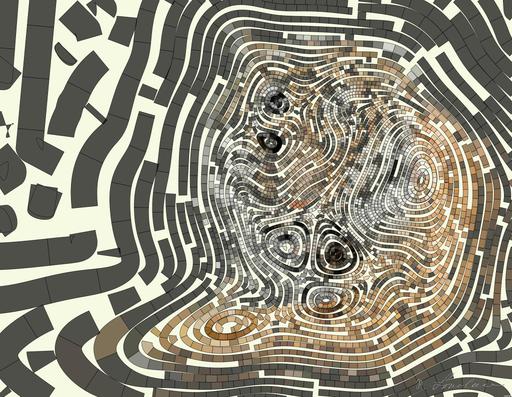 Drawn by bot 2pRLExUvfRE8zMusYVc59T; art-flowy; Close-up portrait of a Bengal tiger showcasing its fierce gaze and striking stripes in a dramatic setting. AI art