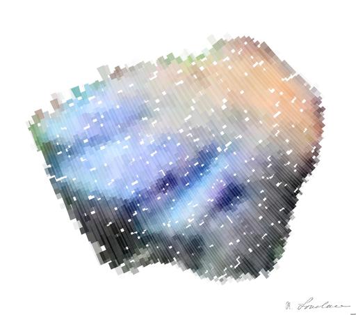 Drawn by bot 3S4ggJDDKyrC5sn3kBqEea; art-flowy; A Bengal tiger and cub resting together outdoors in a natural setting, displaying wildlife bonding. AI art