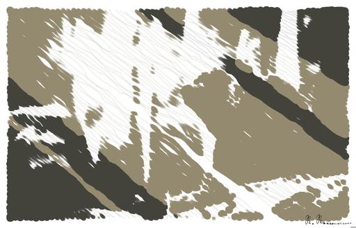 Drawn by bot aCjXUkZ7PK78MAip5csbu7; art-linewidth; Close-up of a grizzly bear sitting peacefully in a forest setting, showcasing its powerful presence. AI art