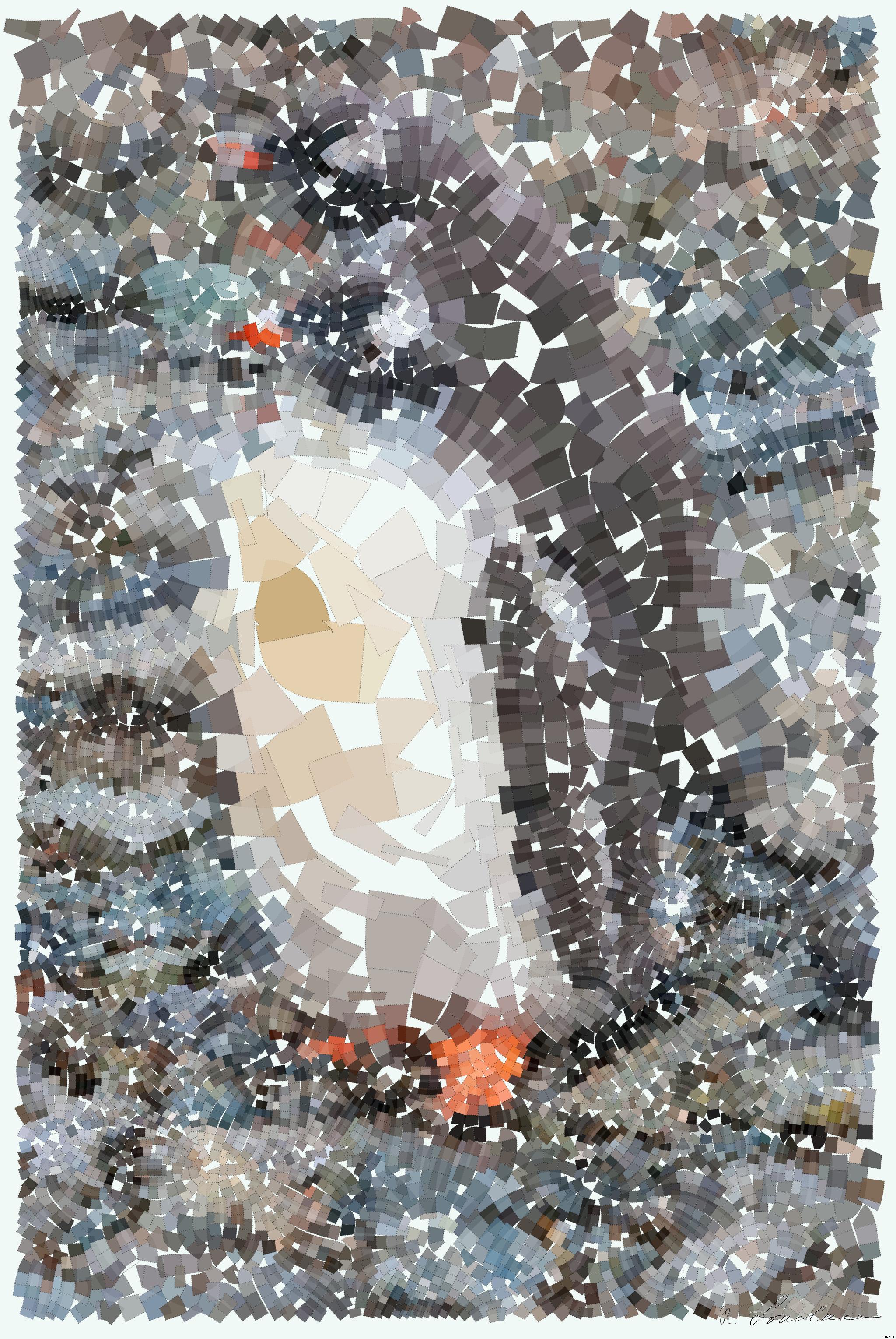 Drawn from photo on Unsplash: A couple of Gentoo Penguins in Antarctica AI Art