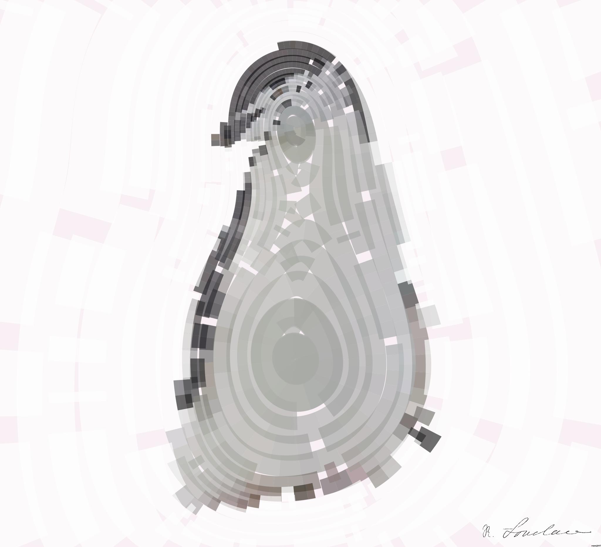 Drawn by bot DGVCjwhBWvP4eUHYKTGLn6; art-flowy; A Chinstrap penguin stands on a snow-covered rocky terrain in Antarctica, showcasing its natural habitat. AI Art