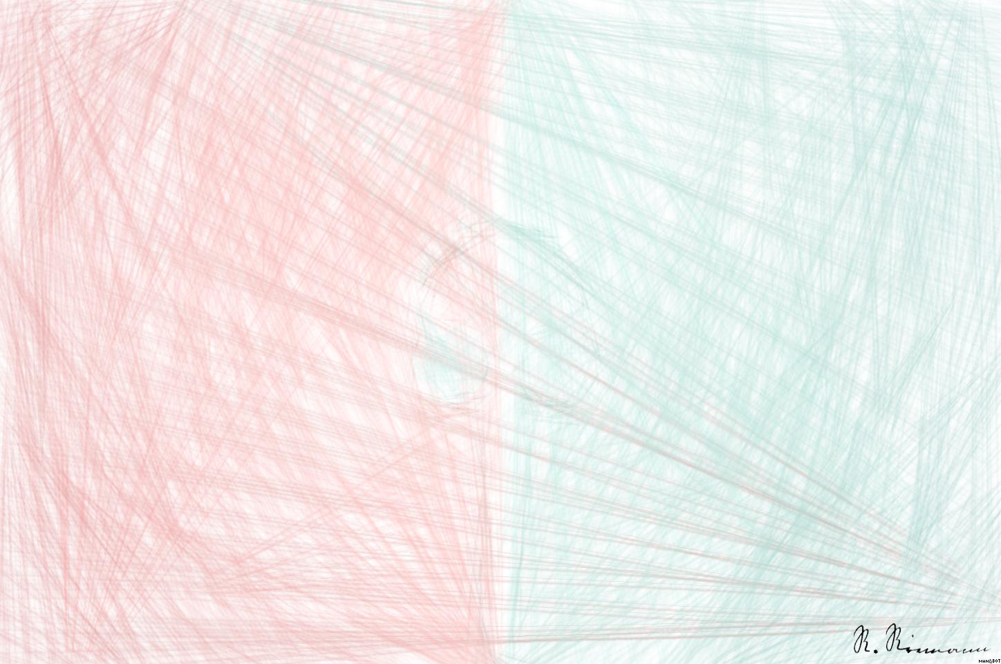 Drawn by bot m6nPg8p5MkQauuwVGzrLaE; art-primitive-paintbrush-ii; Minimalist headphones on a pink and mint background, artistic and modern. AI Art