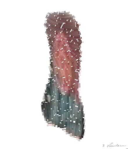 Drawn by bot AUP6VW3G4NL5AGhq9Rk2NM; art-flowy; a red fire truck driving down a rain soaked street AI art