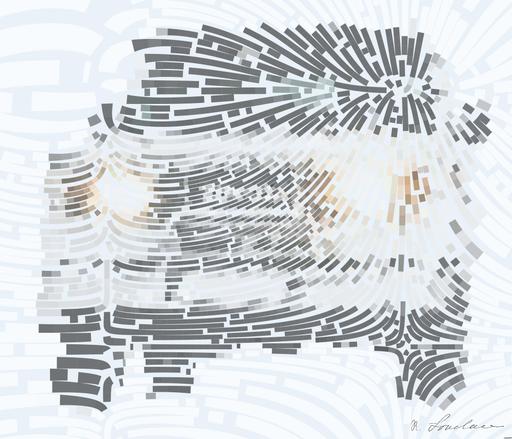 Drawn by bot c48dNV7seMZZfdJSD9rEr7; art-flowy; Toyota SUV covered with snow AI art