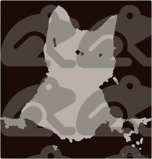 Drawn by bot Pk5rCRdMrWhX6BWQ2jALR8; art-bloby; Close-up portrait of an adorable cream-colored kitten with blue eyes resting indoors. AI art