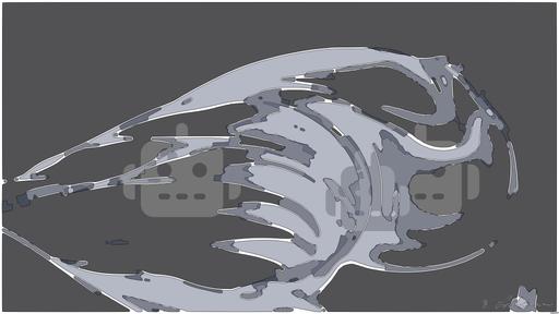 Drawn by bot e4yaKb8yS2Kn3omB7KWyCu; art-bloby; a black and white photo of a wavy fabric AI art