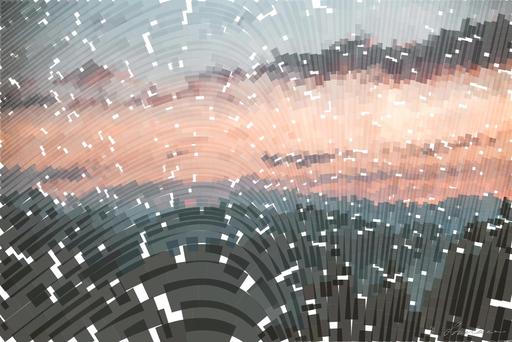Drawn by bot 7M5yHekPNqYJo5cLajr4Hi; art-flowy; Tranquil view of Brixen im Thale mountains at sunset, capturing serene natural beauty. AI art