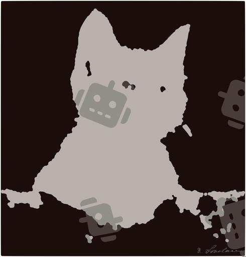 Drawn by bot bkR9QZ9x6Kouao6tM3ihcs; art-bloby; Close-up portrait of an adorable cream-colored kitten with blue eyes resting indoors. AI art