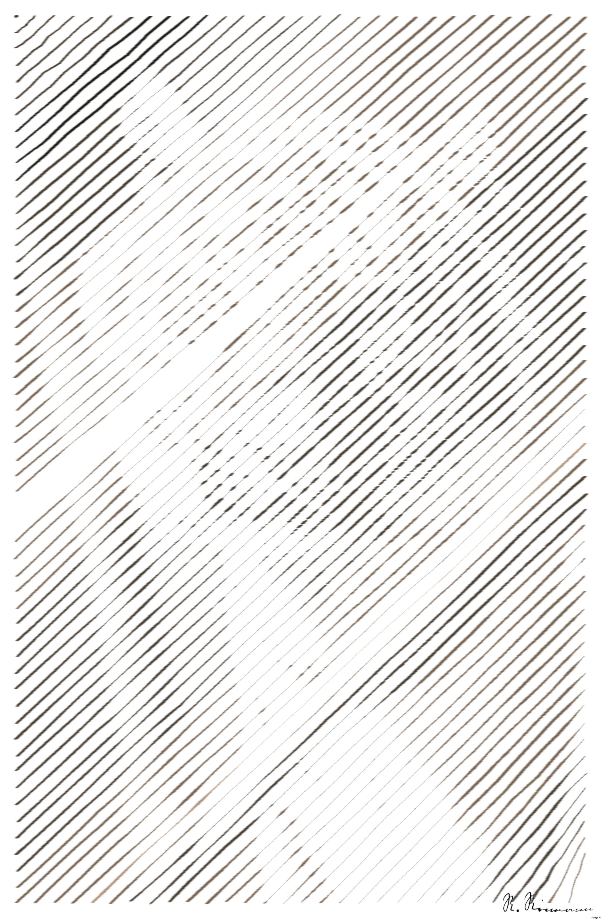 Drawn by bot HWACDkjzLSvdZKLKaGCfpz; art-linewidth; Close-up portrait of a Bengal tiger showcasing its fierce and majestic presence. AI Art