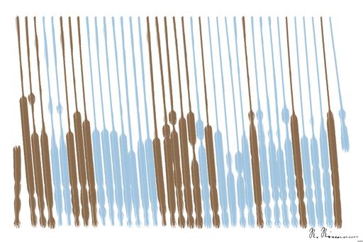 Drawn by bot NJqMpSgfyZVxxWpJhkpR3c; art-linewidth; flock of penguins AI art