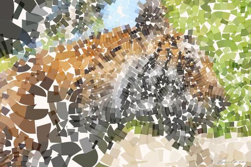 Drawn from photo on Pixabay: None AI art
