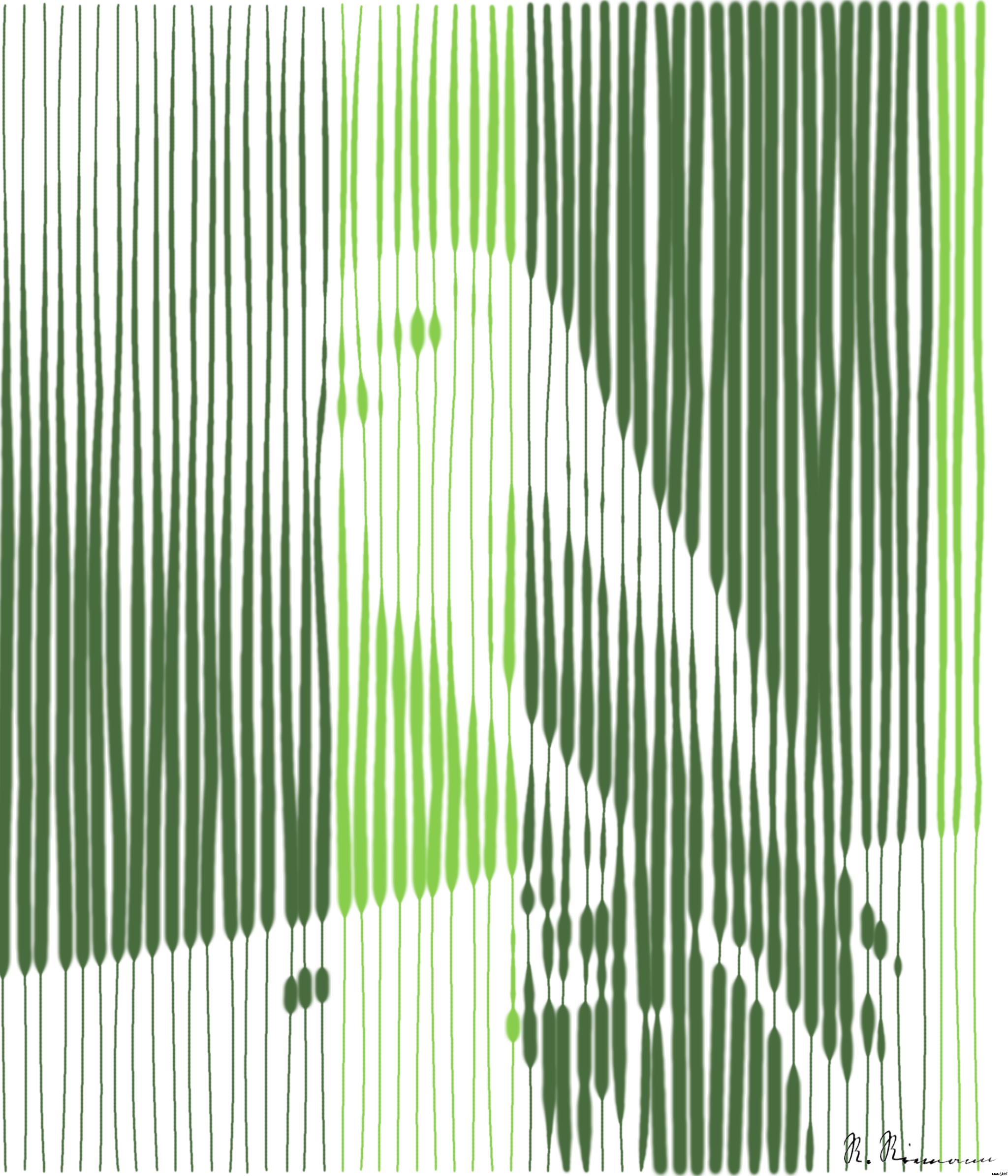 Drawn by bot U2YjhDEqcxusoVCRRFtDEw; art-linewidth; A vibrant green parrot with colorful plumage perched on a branch in a tropical setting. AI Art