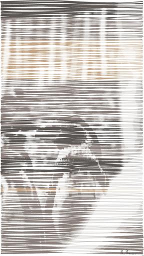 Drawn by bot PJH2AXJ8QHJGN5UXkvNd2Q; art-linewidth; a couple of penguins standing next to each other AI art