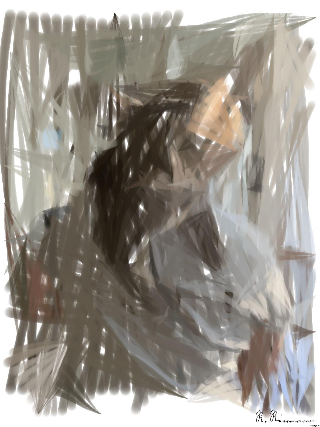 Drawn by bot nERBzKGj9drbRNy5dPgT3i; art-primitive-paintbrush-ii; artwork for redditgetsdrawnbybot AI Art