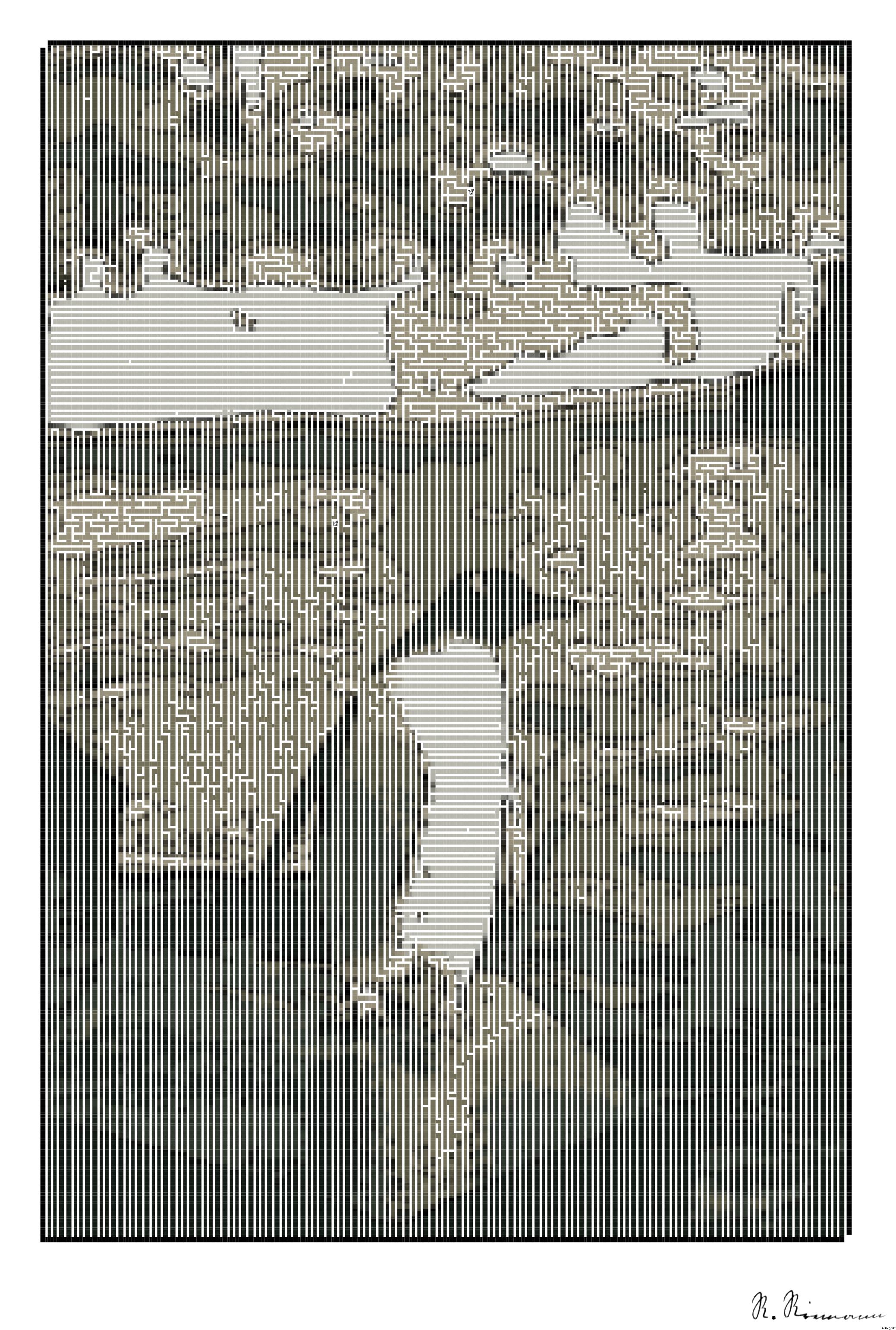 Drawn by bot SBjNPXsSdqMGZUbh7qbfXo; art-amaze; A penguin is standing on a post in the water AI Art