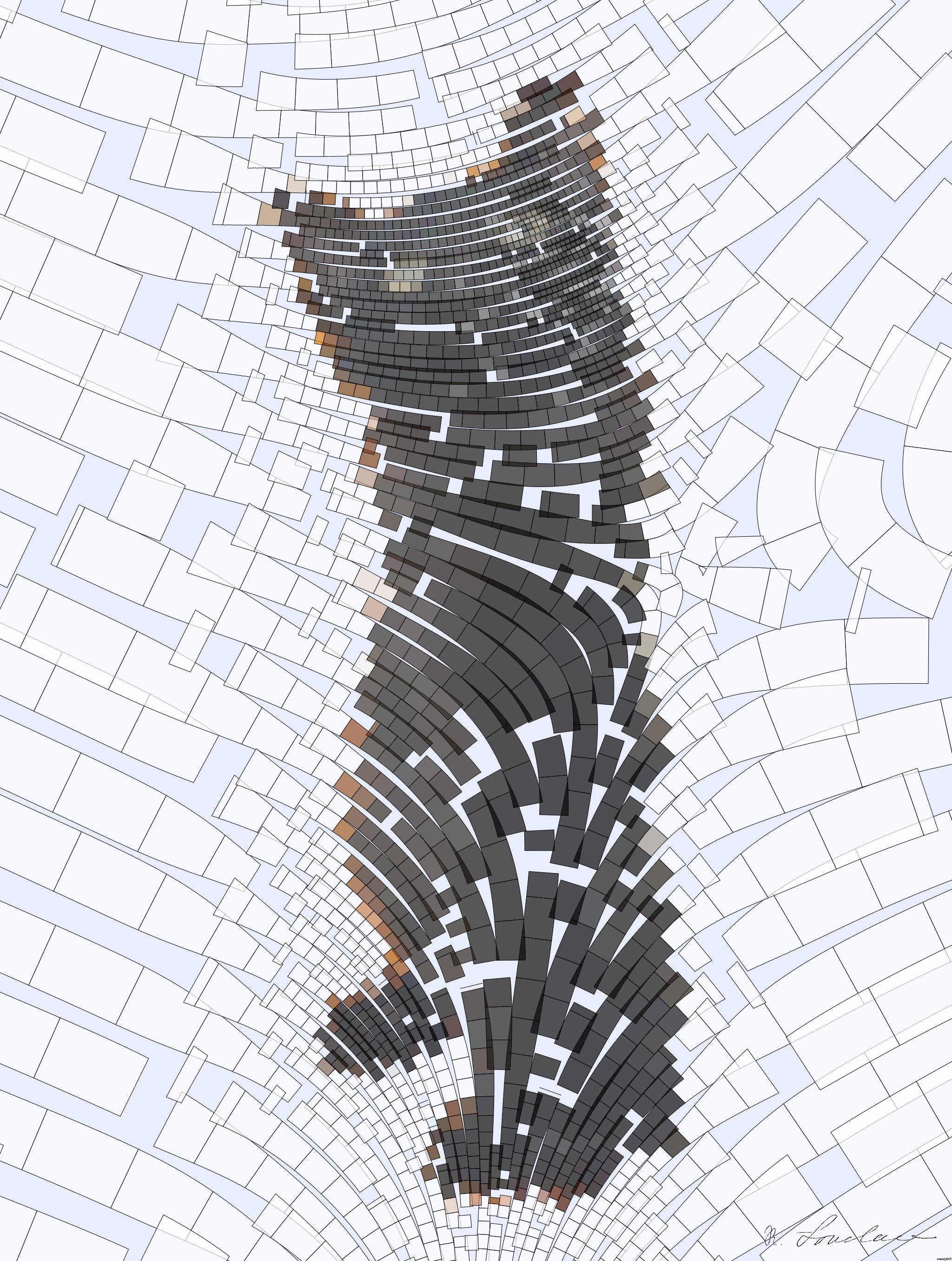 Drawn by bot EQoF9afQzHzgabuhwE2BPU; art-flowy; a group of three cats sitting next to each other AI Art