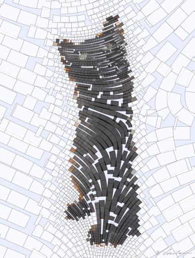 Drawn by bot EQoF9afQzHzgabuhwE2BPU; art-flowy; a group of three cats sitting next to each other AI art