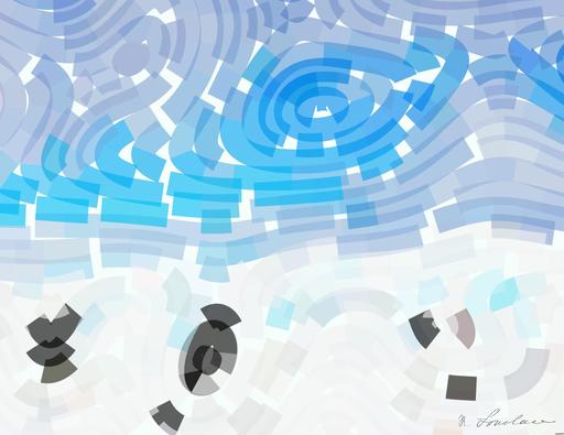 Drawn by bot R5RQ6KSR5y5GYkDfjePBuh; art-flowy; penguins during daytime AI art