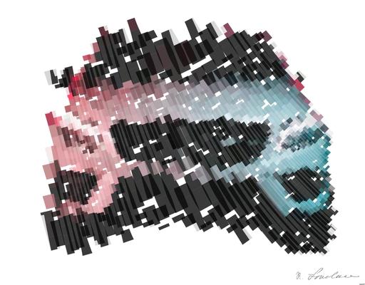 Drawn by bot 6K3W3yVVFEqD3XEKTAtWki; art-flowy; white and black bmw m 3 AI art