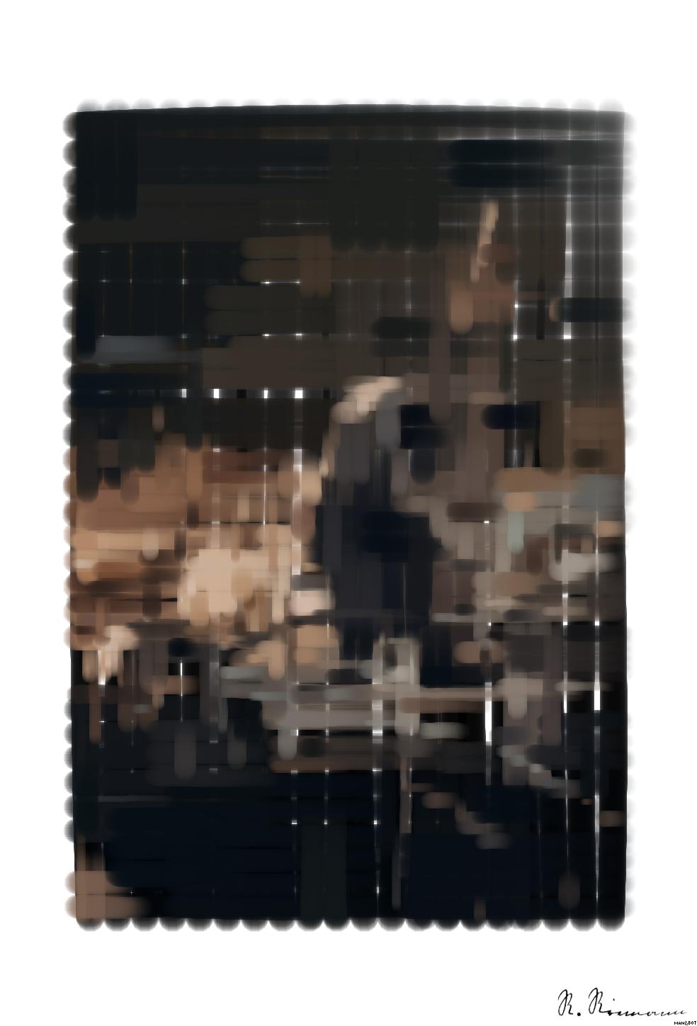 Drawn by bot ihaeZu8wqdJExaREaaRDqp; art-primitive-paintbrush-ii; brown bear on brown tree branch during daytime AI Art