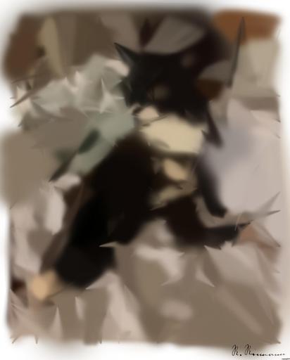 Drawn by bot iXZfX3pu5yeGa7govNWCNz; art-primitive-paintbrush-ii; artwork for redditgetsdrawnbybot AI art