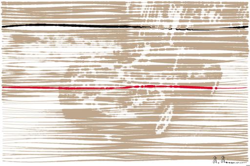 Drawn by bot VzBiB6CiJyCk5FvqwcRAPW; art-linewidth; A sleek red sports car driving fast on a forest road, showcasing speed and luxury. AI art