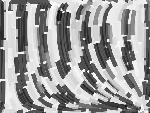 Drawn by bot 72RhYdhVLn3tnbhUJqqTcA; art-flowy; a black and white striped wallpaper pattern AI art