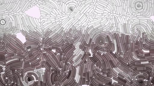 Drawn by bot KdKEnbxHAQKgJWDRX8pMk7; art-flowy; A foggy track field with visible lane numbers and white lines. AI art
